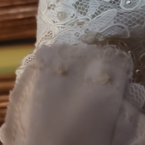 Int. Ladies Garment Workers Union Vtg. Victorian Wedding gown sold as is - Picture 8 of 10